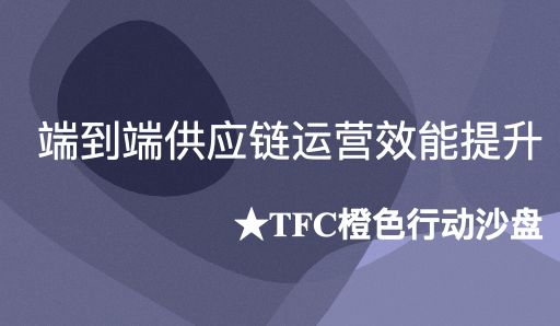 tfc橙色行动沙盘-端到端供应链运营效能提升